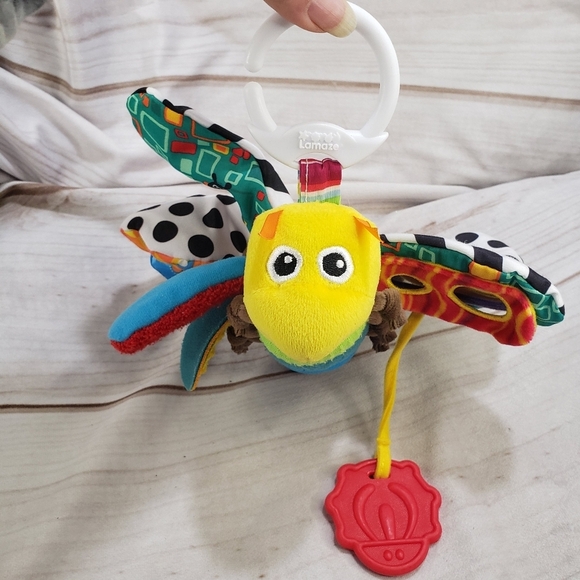 Lamaze Fifi Firefly Sensory Developmental Clip On Toy Rainbow 7 Inch - Picture 1 of 12